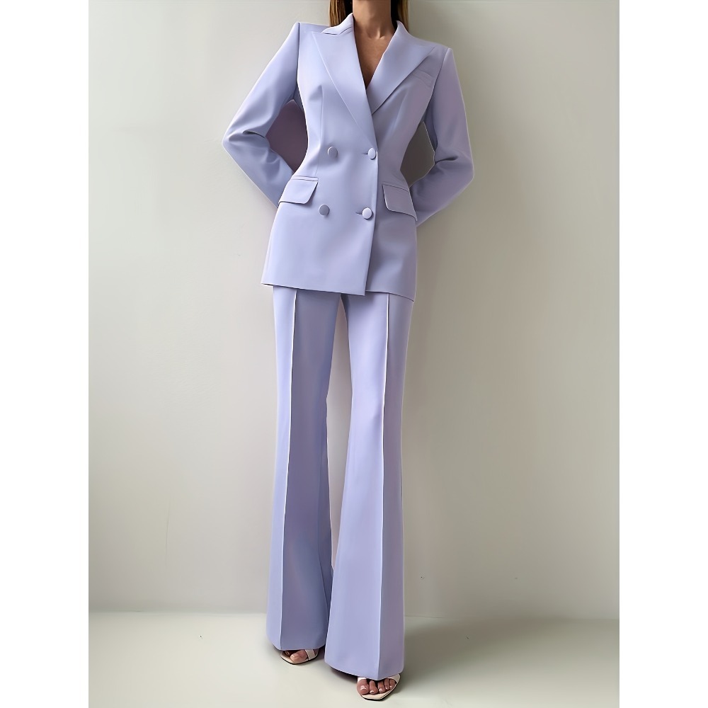 Tailored Trouser Wide - Conjunto de terno feminino elegante sob