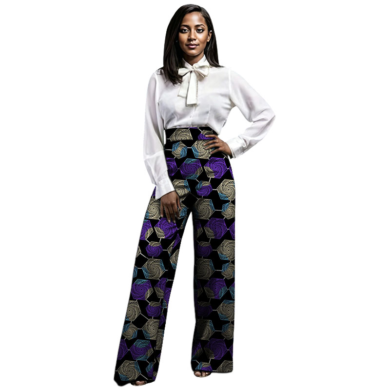 Tailored Trouser Wide - Calças Femininas Vintage de Perna Larga