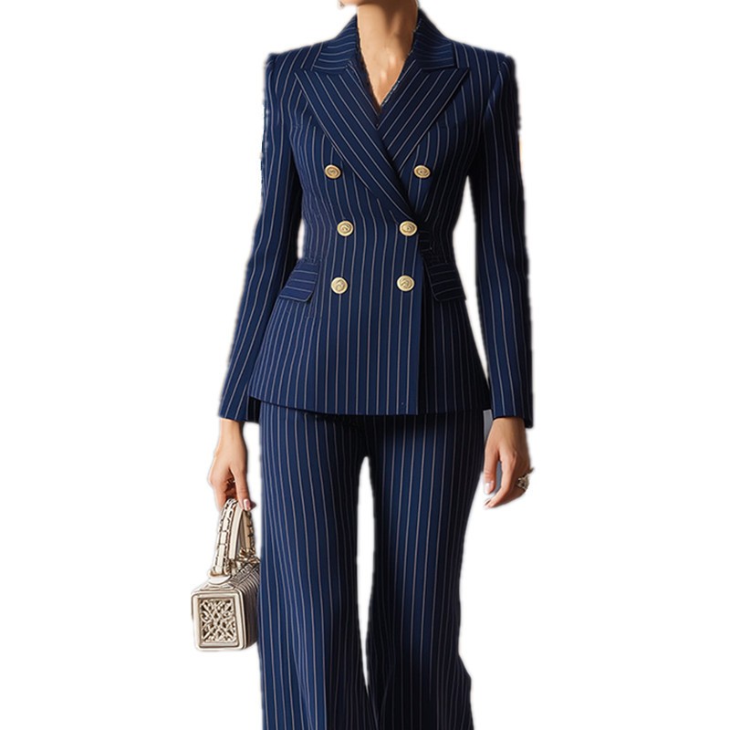 Tailored Trouser Wide - Conjunto de Terno Feminino com Calças