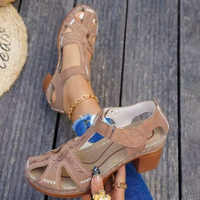 Sandálias Femininas com Salto  - Formal Women Daily Wear Footwear avaliação e preço
