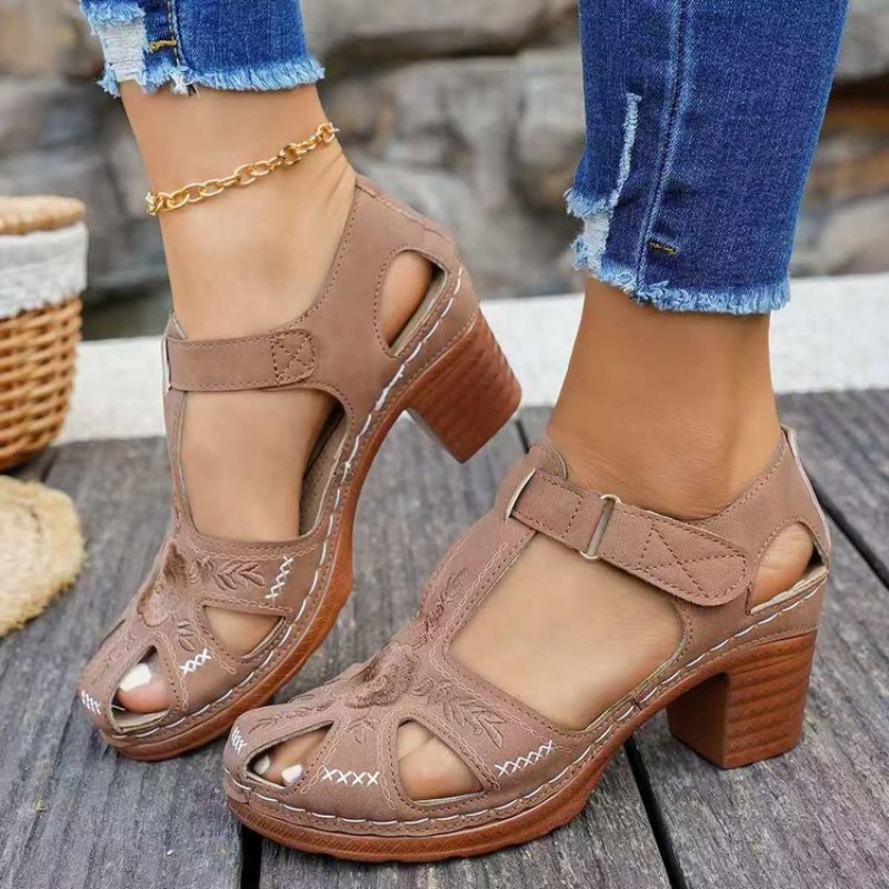Sandálias Femininas com Salto  - Formal Women Daily Wear Footwear avaliação e preço