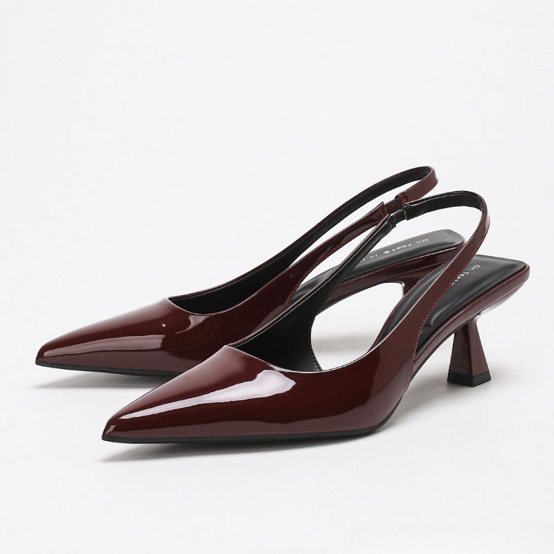 Elegante sem costas salto alto - Slingback Heel Formal avaliação e preço