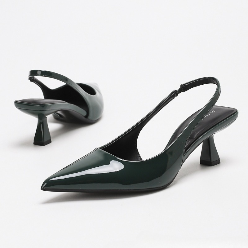 Elegante sem costas salto alto - Slingback Heel Formal avaliação e preço