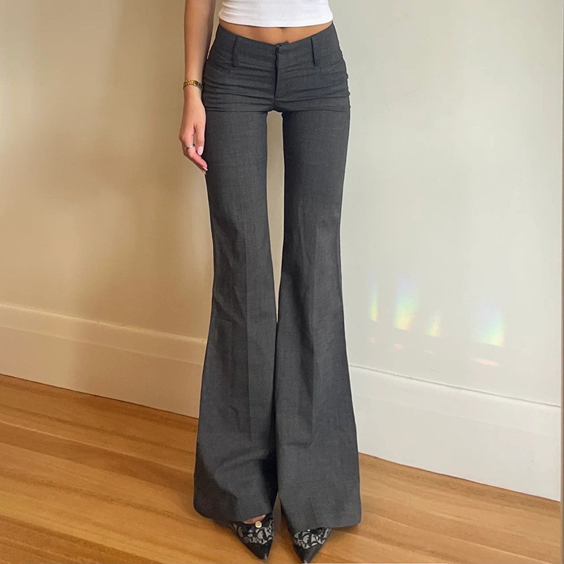 Calças Compridas Cinza com Mic - Tailored Trouser Wide avaliação e preço