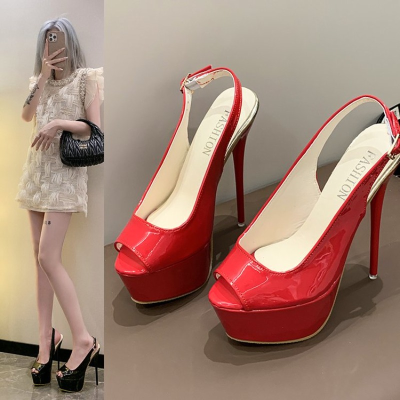 Sandálias Femininas Slingback  - Slingback Heel Formal avaliação e preço