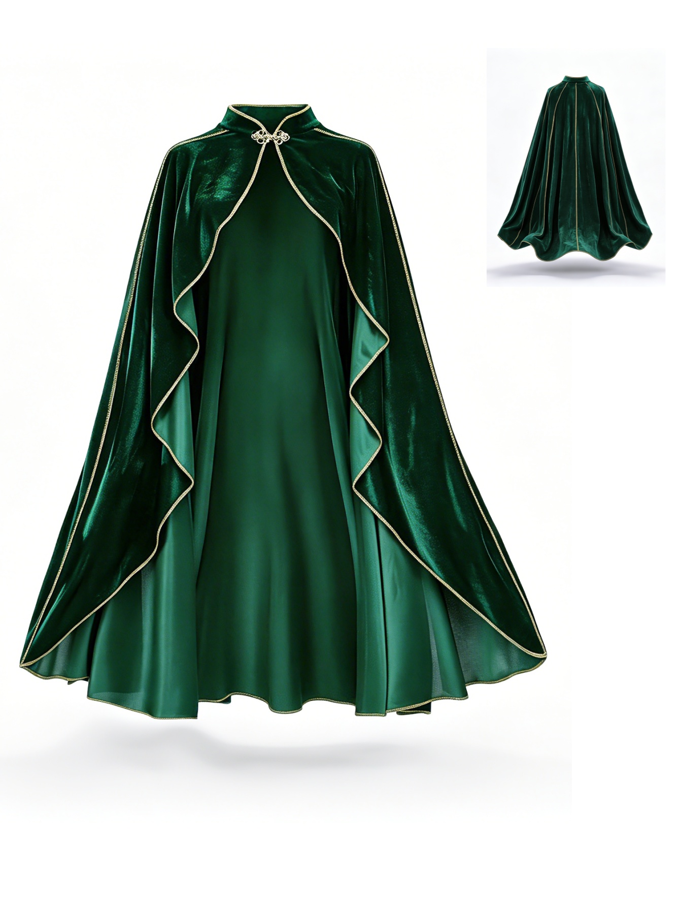Capa de Veludo Verde Vintage p - Vintage Women'S Formal Wear avaliação e preço