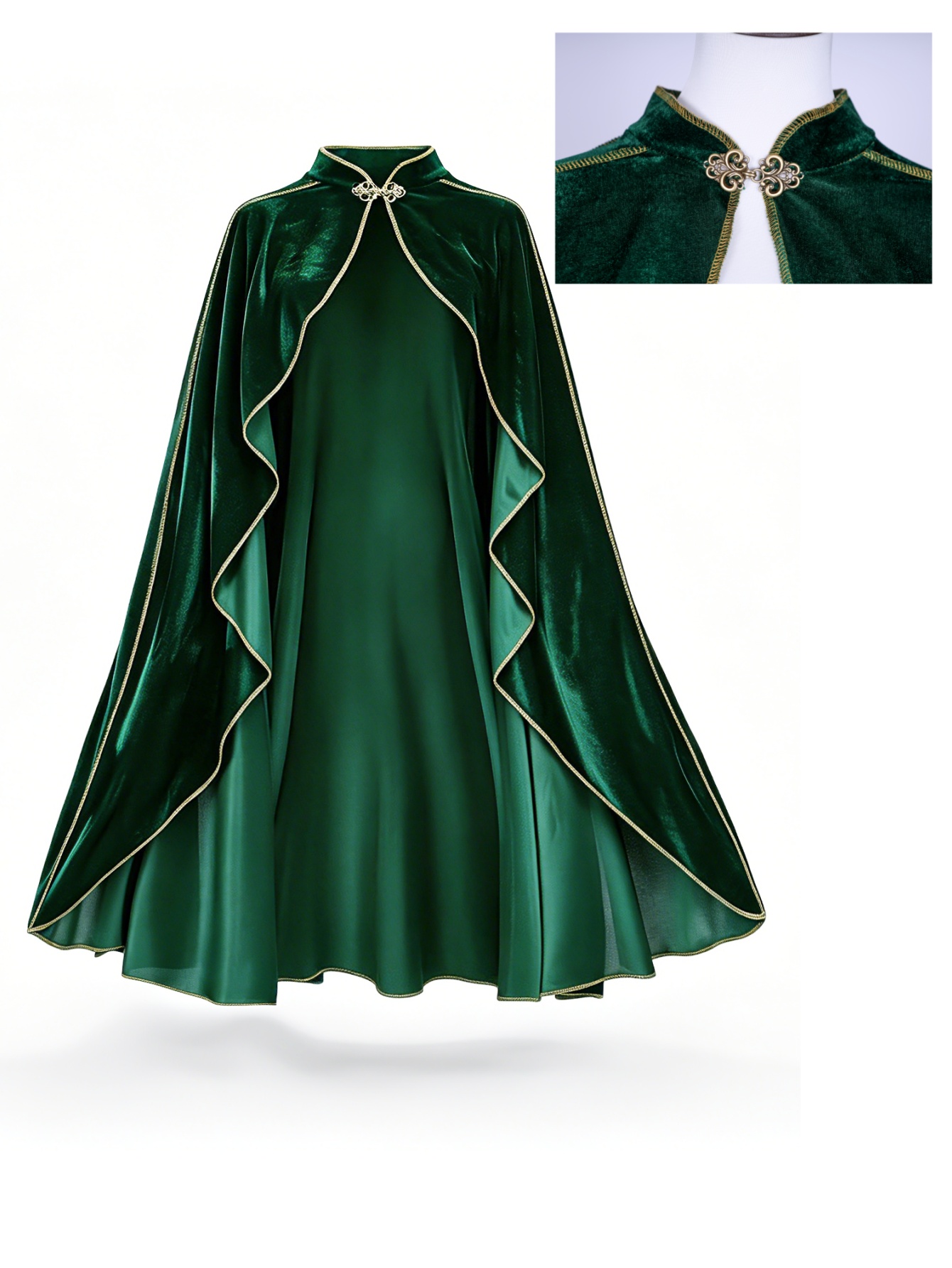Capa de Veludo Verde Vintage p - Vintage Women'S Formal Wear avaliação e preço
