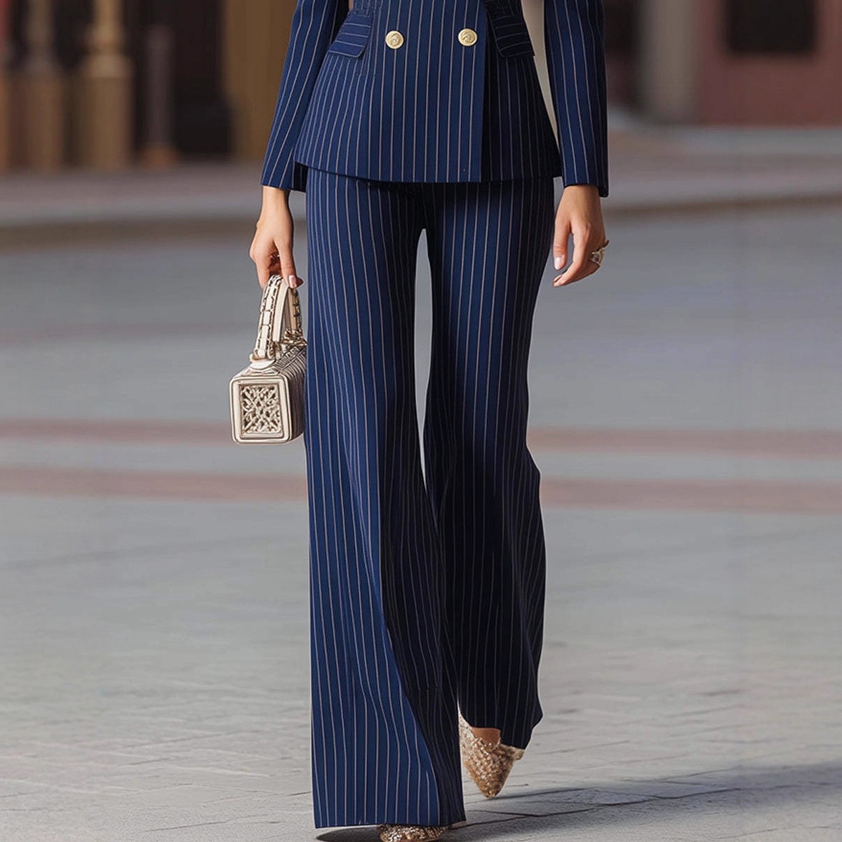 Conjunto de Terno Feminino com - Tailored Trouser Wide avaliação e preço