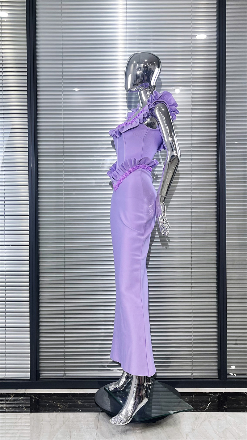 Vestido Bandage Violeta Glam d - Women Formal Wear H&M avaliação e preço